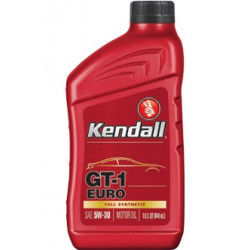 Kendall 5W/30 GT-1 FULL SYNTHETIC EURO MOTOR OIL